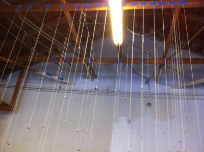 Bells all strung.  Took about 3 hours with 3 people.