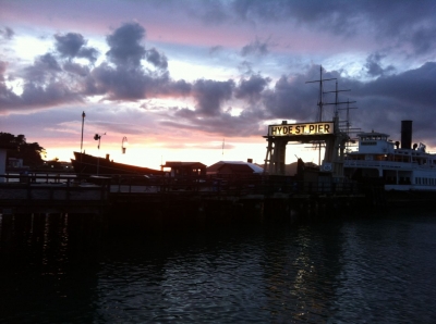 The Hyde St Pier from above.