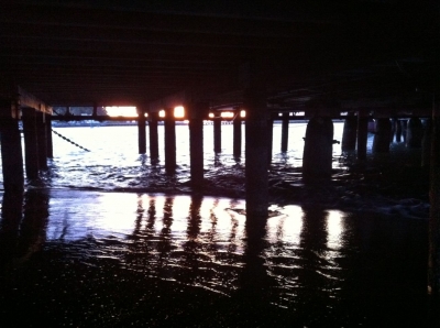 The Hyde St Pier from below, right before a ranger chased me away.