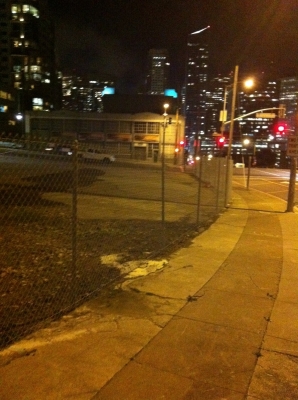 The forbidden sidewalk.