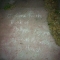 Sidewalk chalking outside La Loma Park