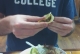 The two-handed taco technique.