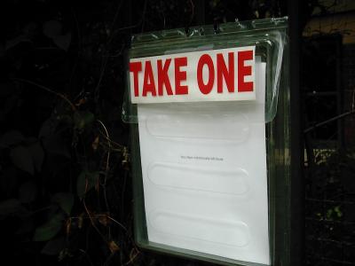 box attached to apartment complex fence
