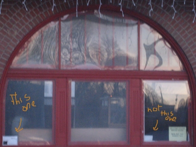 But neither snow nor sleet nor closéd info centers, and all that.  I taped it to the window.