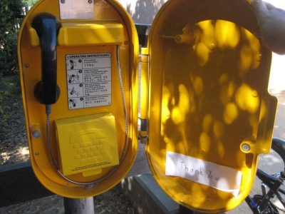 great job, emergency call box.