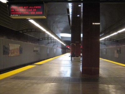 We are all alone at Colma station We are all alone at Colma station
