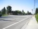 the street leading to the park was incredibly wide and unfriendly.