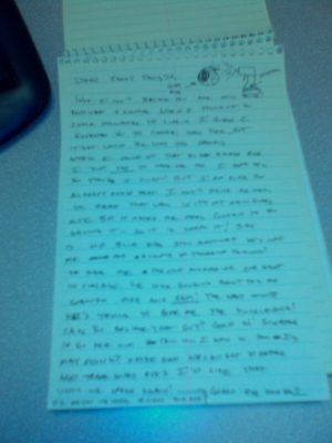 The letter