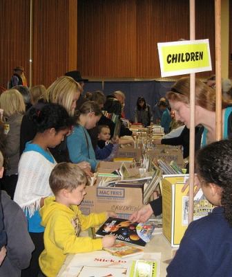 And children's faces looking up,