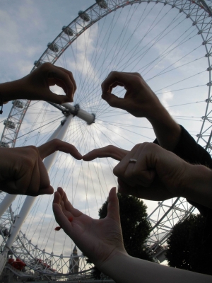 Looking down on us from above.