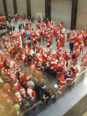 Lots of Santas