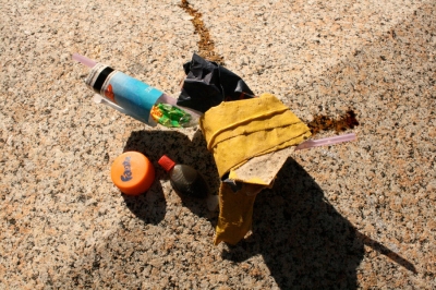 Rainbow of trash