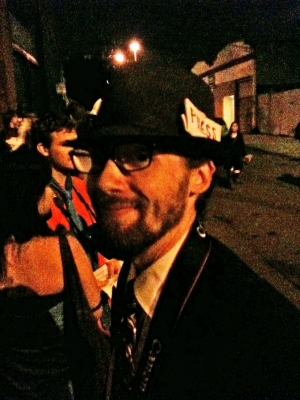 Costume finishes.