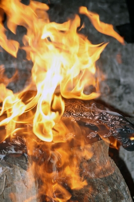 Burn the evil!