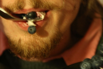 Blueberry Marscapone squared