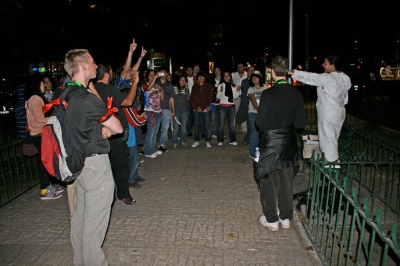 Susy announcing the top runner