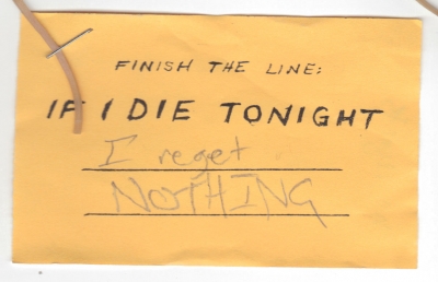 No Regrets 4