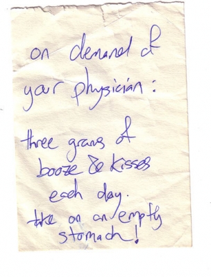 My perscription.