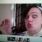Bex enjoys her chex mix