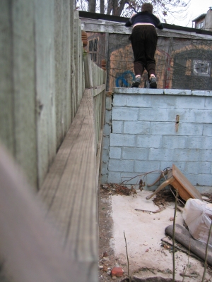 wall climb, gap leap, roof 1