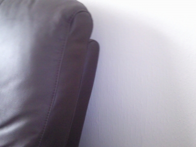 The point of installation... behind the sofa!!