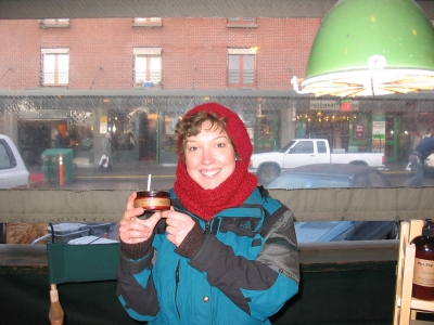 a face cream seller