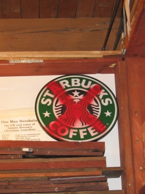 the only picture i could take inside the anarchist book store