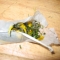 the mixture in the tea bag