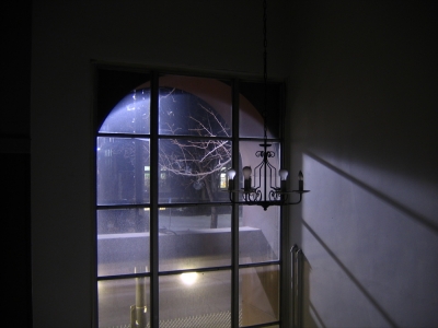 storefront stairwell