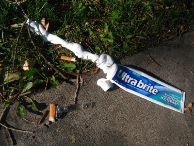 Ultrabrite and Cigarettes (detail) Ultrabrite and Cigarettes (detail)