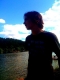 Evan at a lake