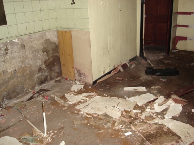 The remnants of a room of some sort...