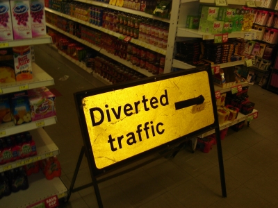 A sign