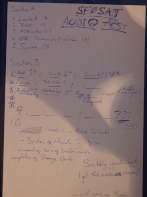 Haberley's Audio Test Answers