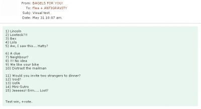 Tom's Visual Test Answers