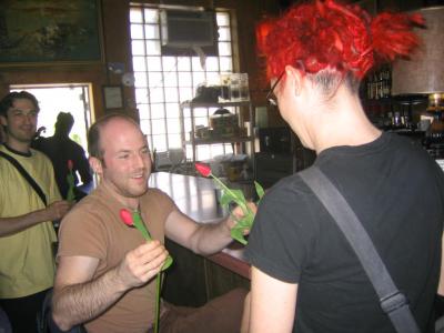 At the coffee shop