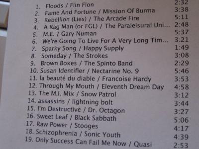 tracklist