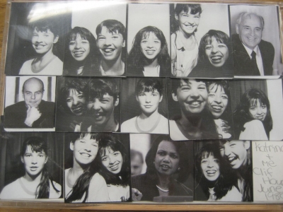 two girls, Gorbachev, Condy Rice, Michael Ironside