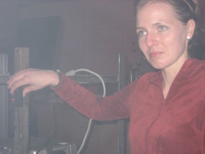 working the fog machine