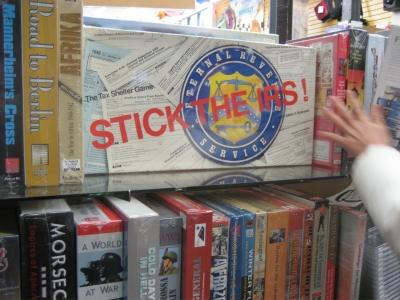 jackie inserts STICK THE IRS!