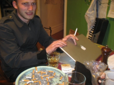 sam closes his computer sam closes his computer