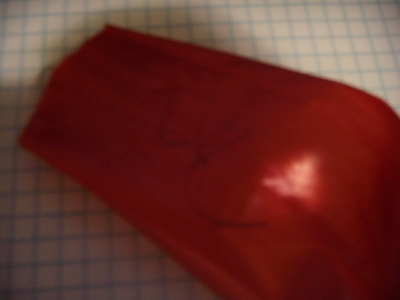 An autographed ribbon