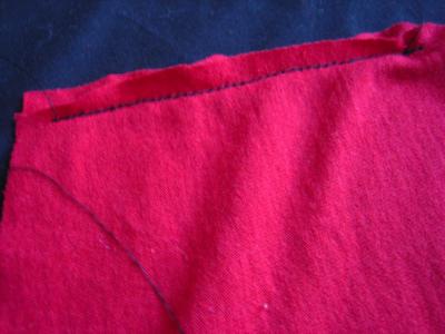 sewing t-shirt