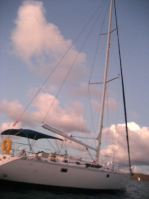 the boat we slept and sailed on