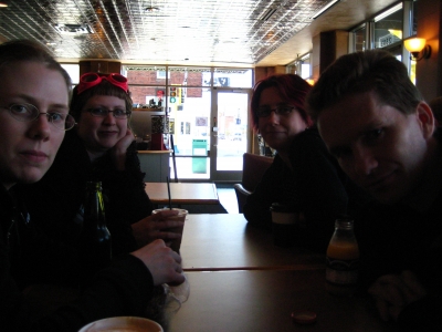 coffee shopping, touching under the table coffee shopping, touching under the table