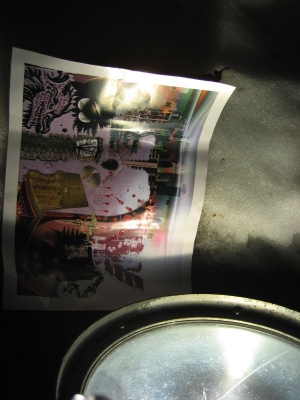 a printout of our corpse in the snow a printout of our corpse in the snow