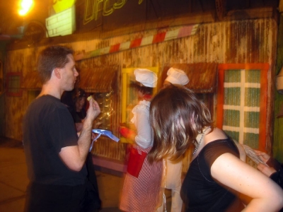 OliverX & Mean Jeanine eating cupcakes