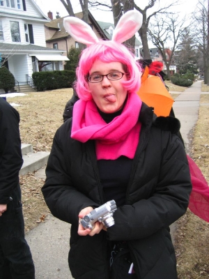 kannon the pink bunnygirl