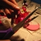 cutting rockcandy's tutu