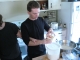 making pancakes